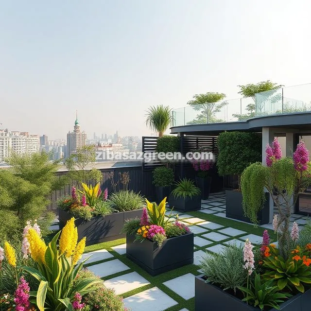 خدمات طراحی و احداث باغچه آپارتمانی زیبا در تهران