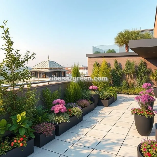 طراحی و احداث باغچه مدرن و مینیمال در تهران