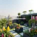 خدمات طراحی و احداث باغچه آپارتمانی زیبا در تهران