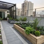 گروه مهندسین آریا طراحی و احداث باغچه مدرن در تهران جلال آل احمد