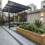 گروه مهندسین آریا طراحی و احداث باغچه مدرن در تهران فاطمی
