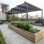 گروه مهندسین آریا طراحی و احداث باغچه مدرن در تهران کارگر شمالی